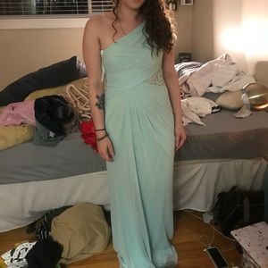 Mint green dress